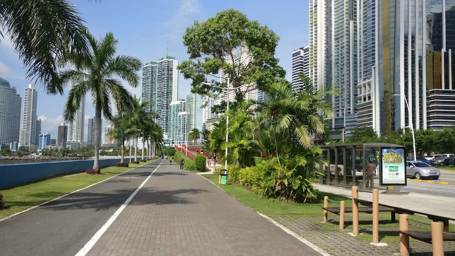 Cinta Costera a wonderful pedestrian walkway with a separate lane for bicyclists and skateboarders
#OrbitzTravel