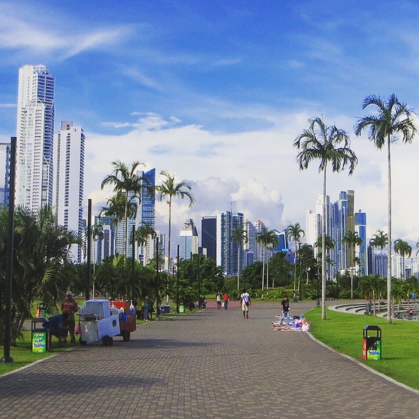 Running at Cinta Costera Park next to the ocean. #panamacity #panama #endlesssummer