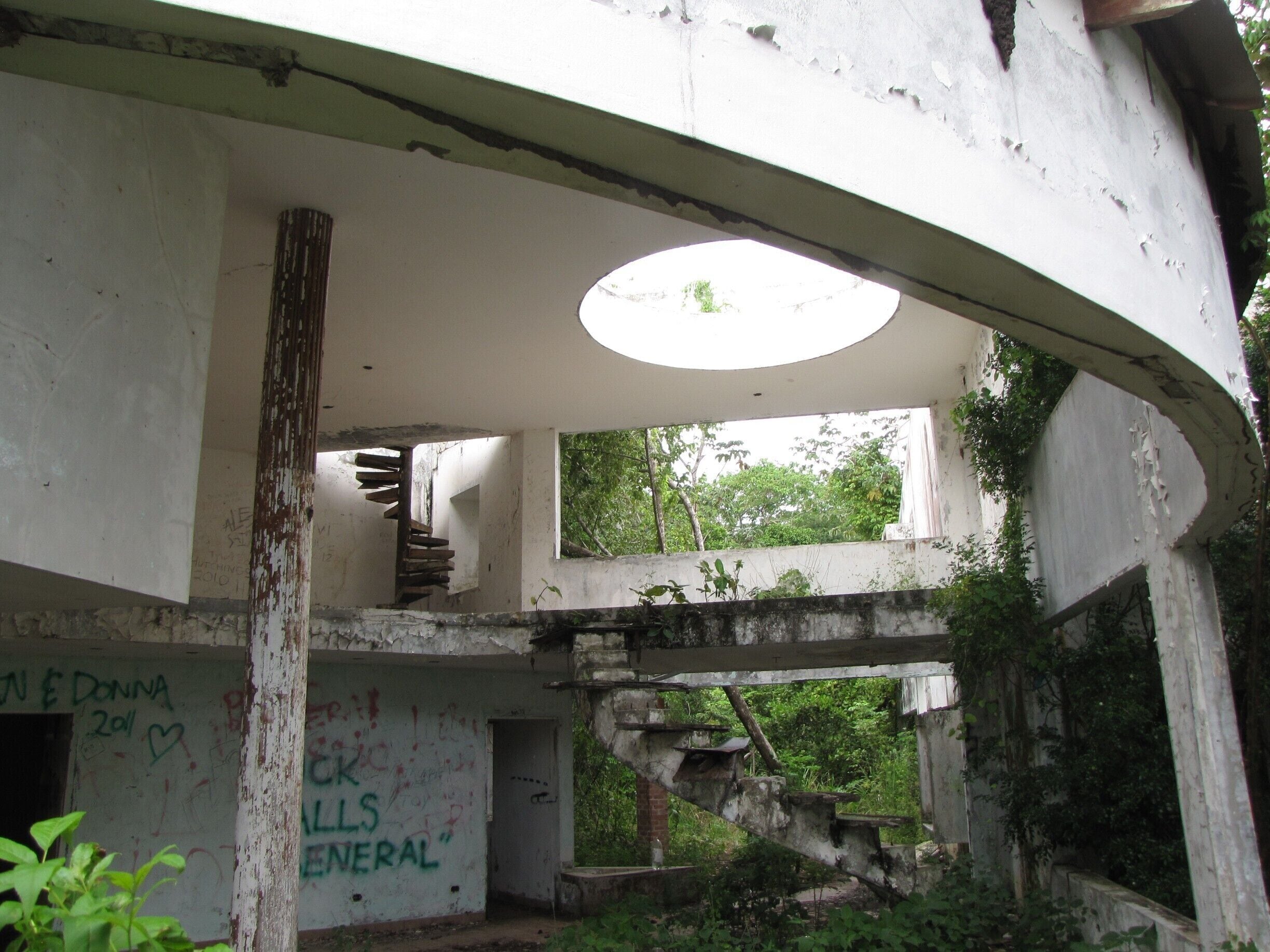 The ruins of #Noriega's beach house are part of our "off the beaten path" trip.  The ruins are at Farallon near the Panama Decameron.