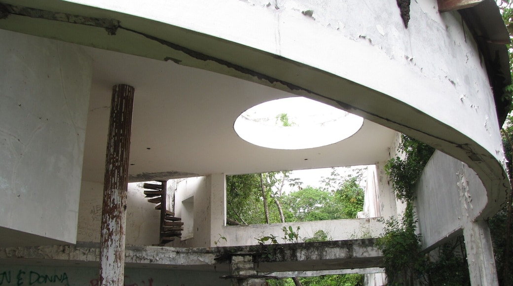 The ruins of #Noriega's beach house are part of our "off the beaten path" trip. The ruins are at Farallon near the Panama Decameron.