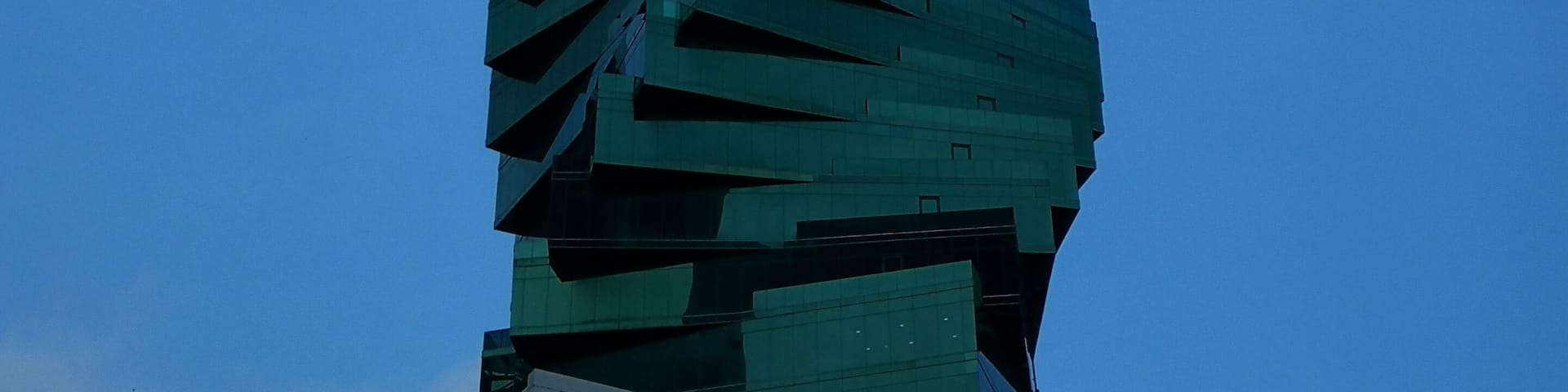 Nice building, highlight on Panama's skyline.