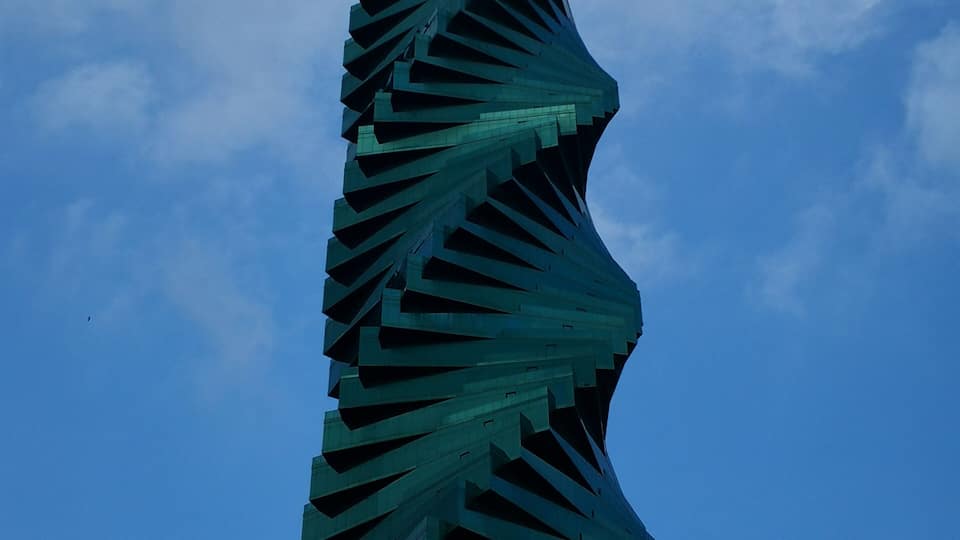 Nice building, highlight on Panama's skyline.