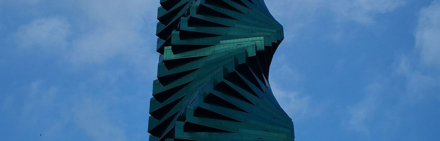 Nice building, highlight on Panama's skyline.