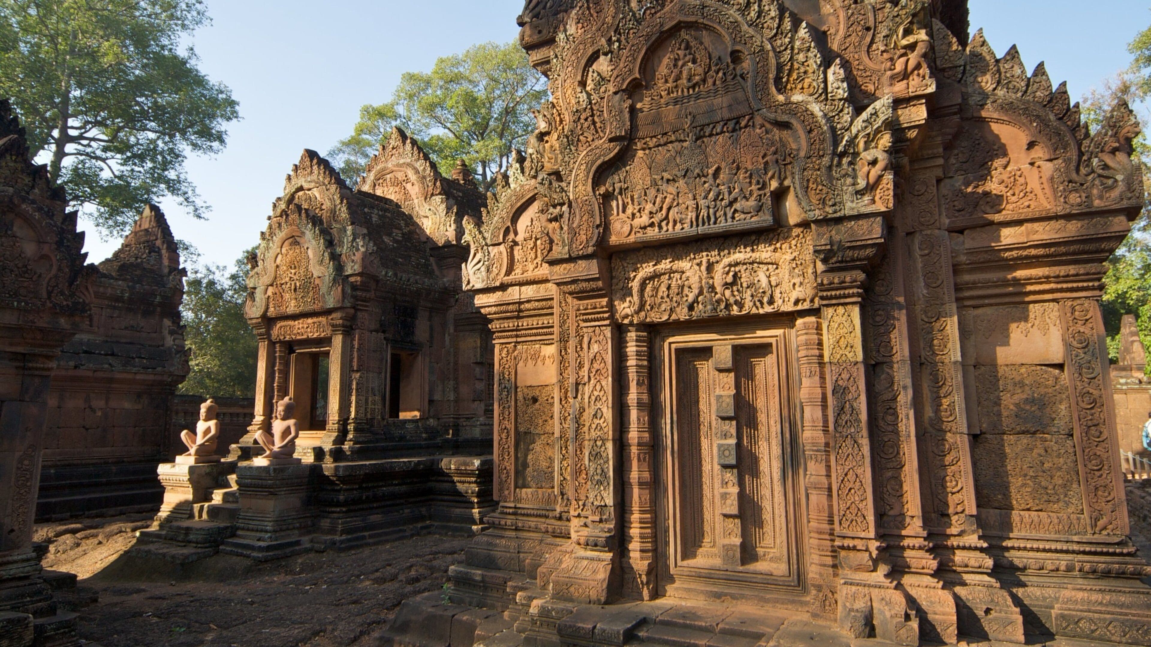 Cambodia featuring a temple or place of worship and a ruin