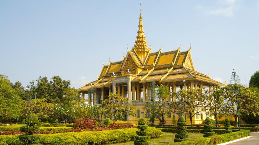Cambodia showing a temple or place of worship
