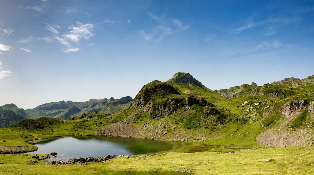 View of mountain the Pic du Midi d'Ossau in the French Pyrenees