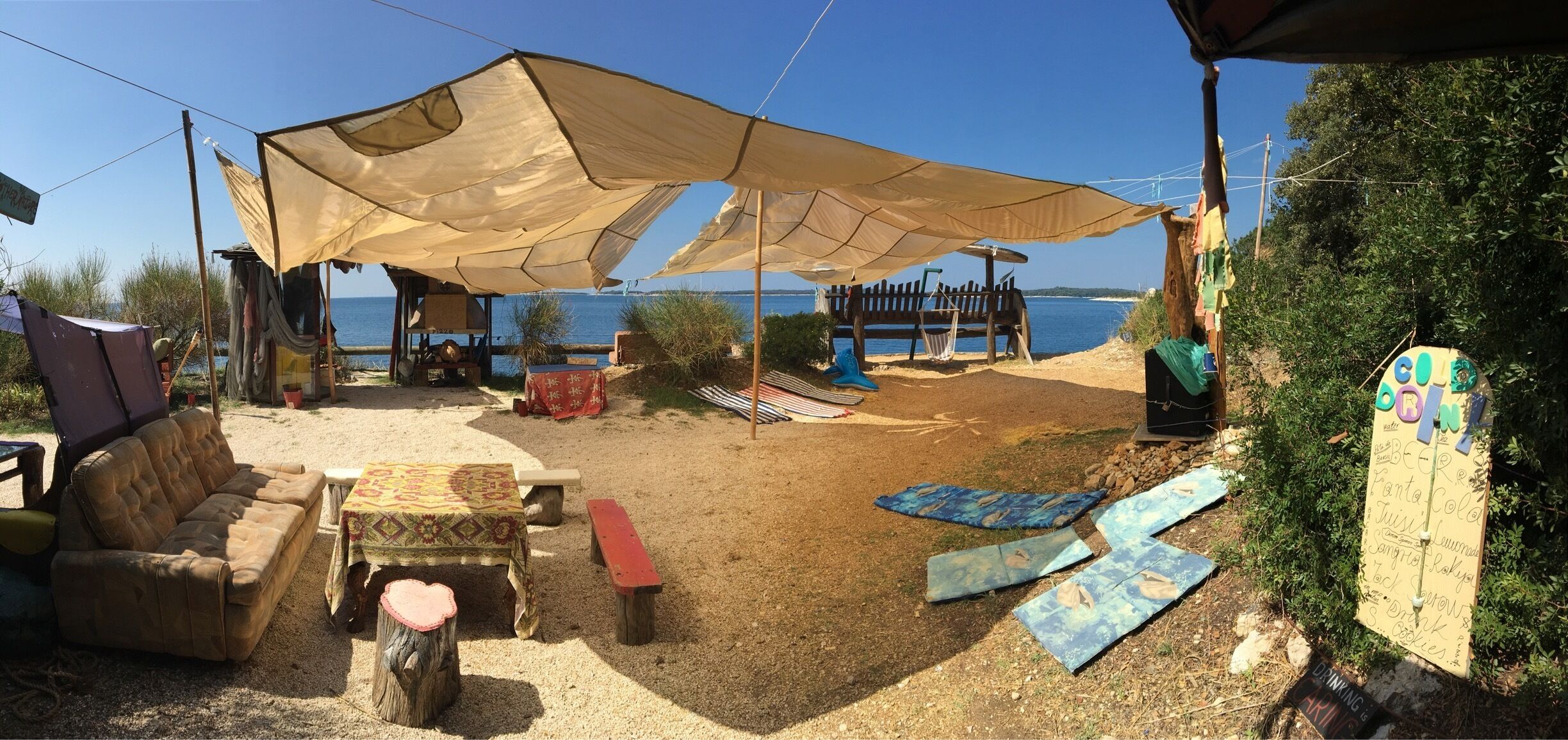 Best part of our trip to Pula. The secret hippie camp known as Danijels Lughthouse