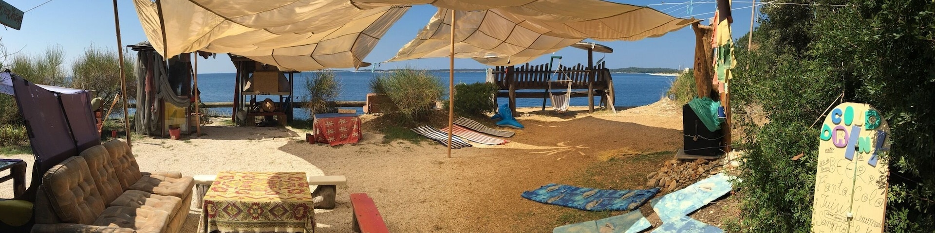 Best part of our trip to Pula. The secret hippie camp known as Danijels Lughthouse