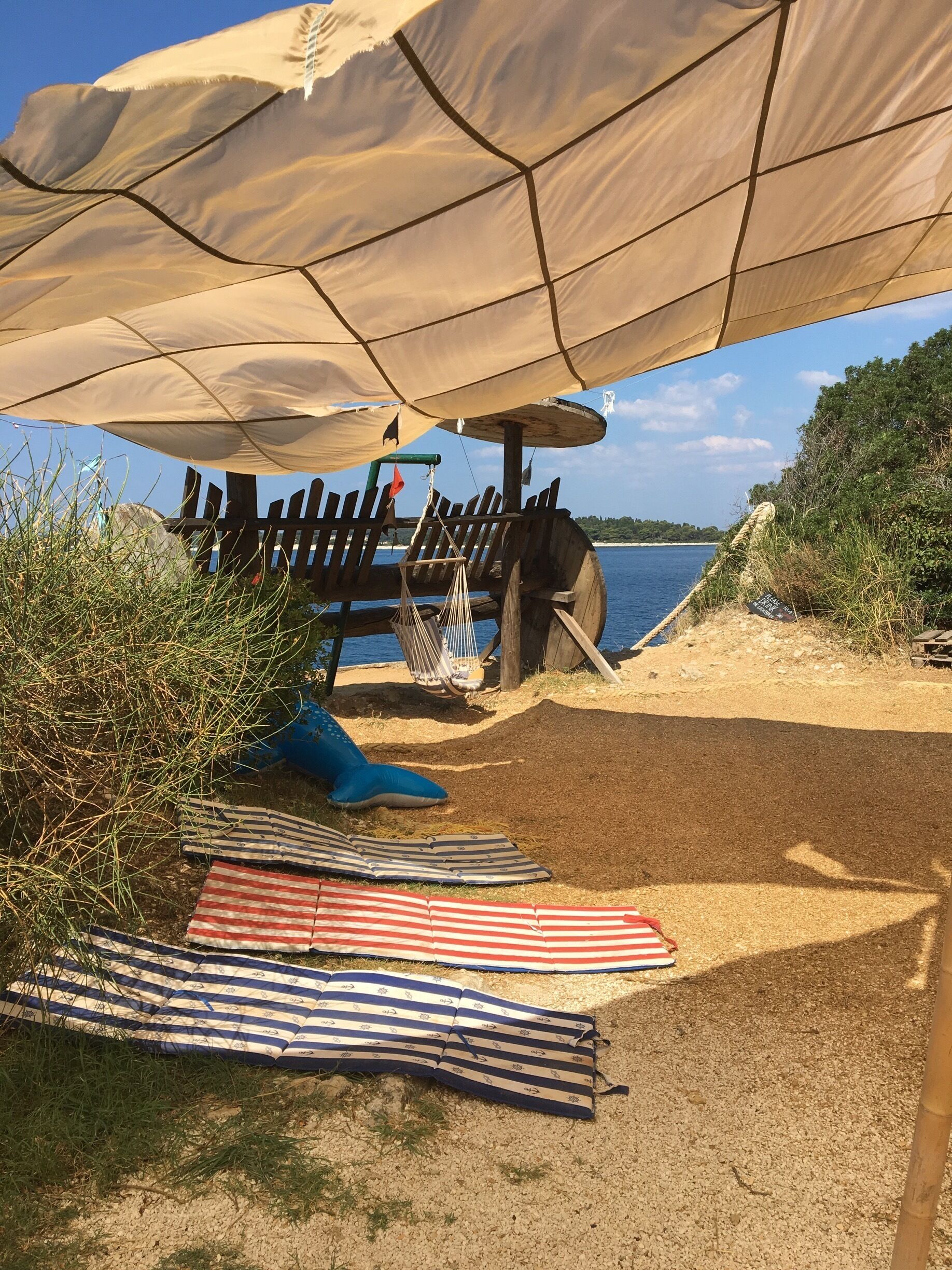 Best part of our trip to Pula. The secret hippie camp known as Danijels Lughthouse