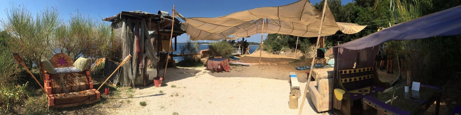 Best part of our trip to Pula. The secret hippie camp known as Danijels Lughthouse