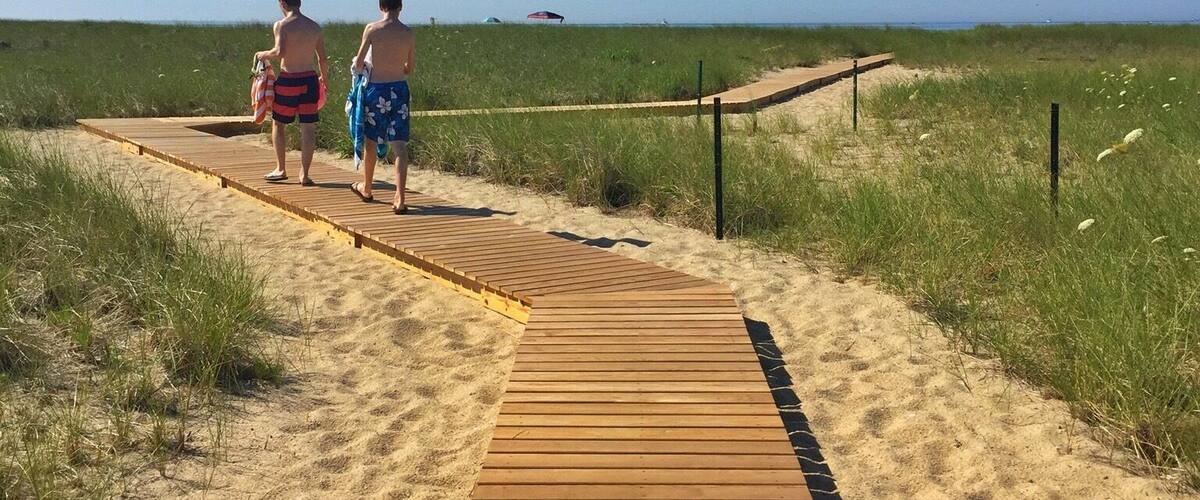 #BeachBound
The long walk to a long day at the beach.