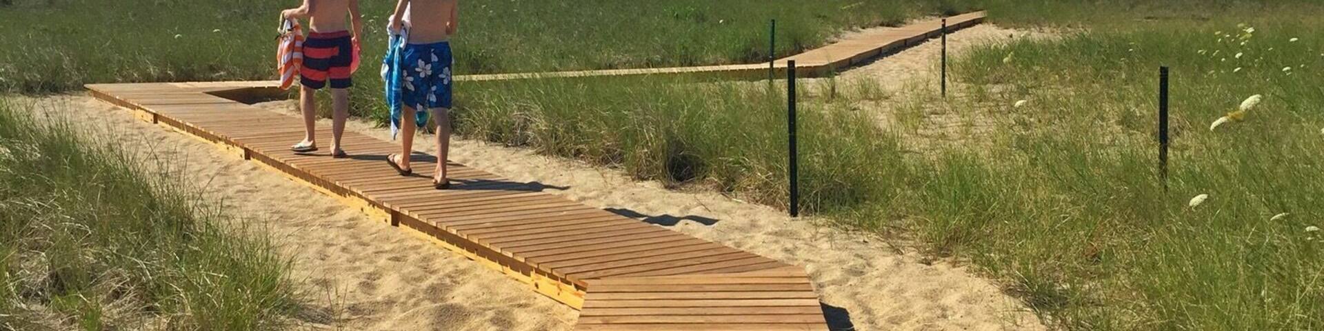 #BeachBound
The long walk to a long day at the beach.