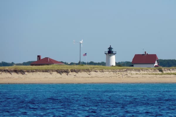 This is one lighthouse that will let you spend an overnight in the keeper's house!
A light first began operating at Race Point in 1816 but the current tower was built in 1876. Today the light and fog horn are run by solar power.