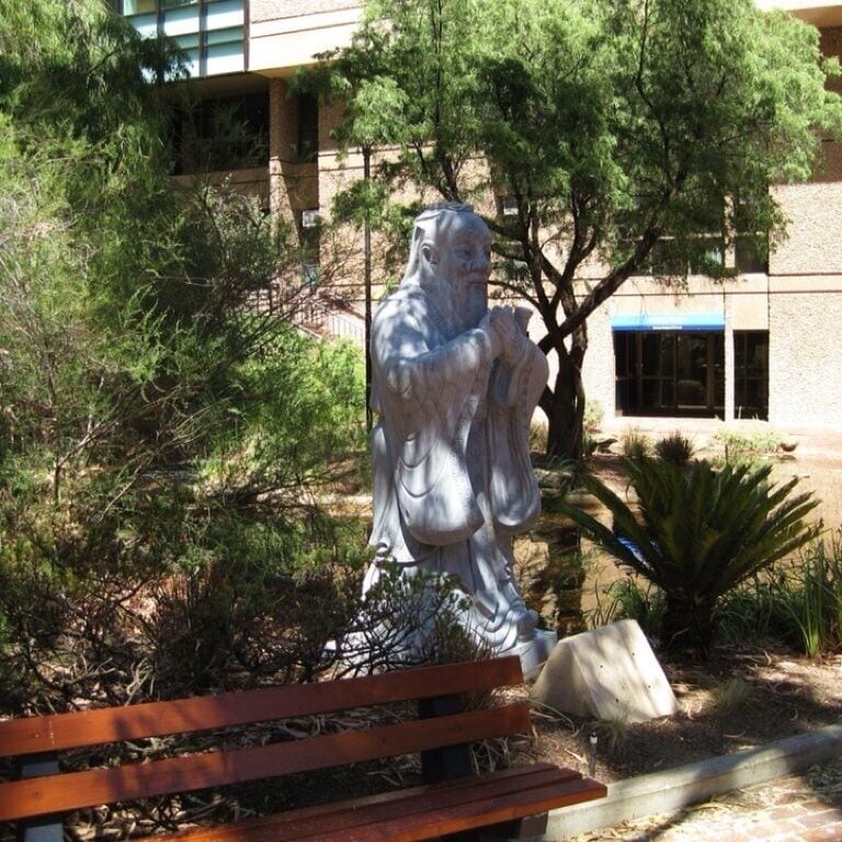 Statue of Confucius in the uni