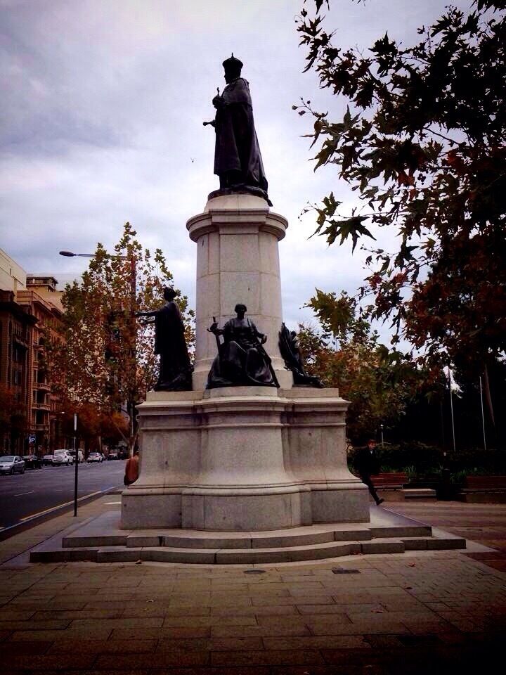 One of the many statues on Adelaide's North Terrace, this one depicts King Edward VII