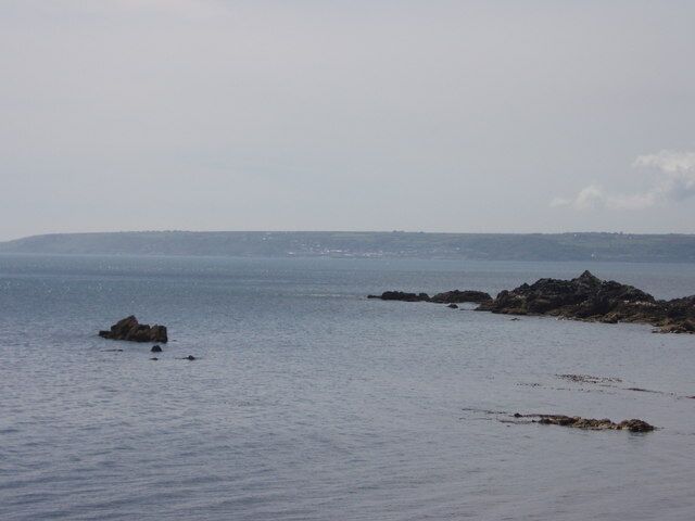 The Greeb and the Bears. Taken from the coast path at low tide. The Greeb is not easily accessible on foot.