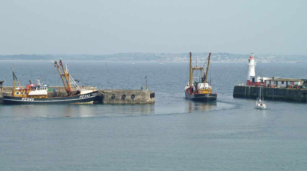 Fishing-boat leaving Newlyn