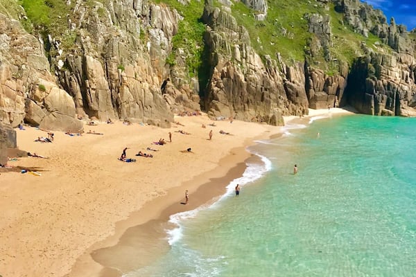 A stunning beach in West Cornwall.
Can be tricky to get down to but worth it.