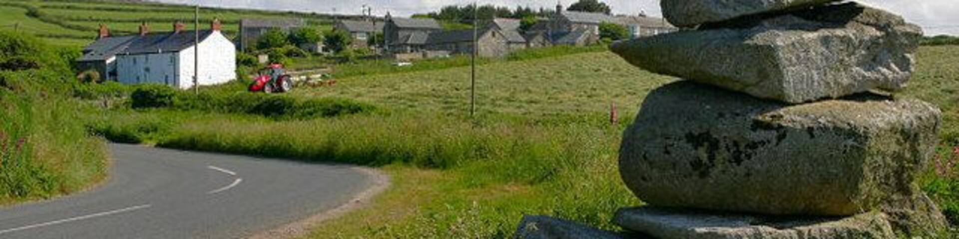 Granite cairn at Trevowhan