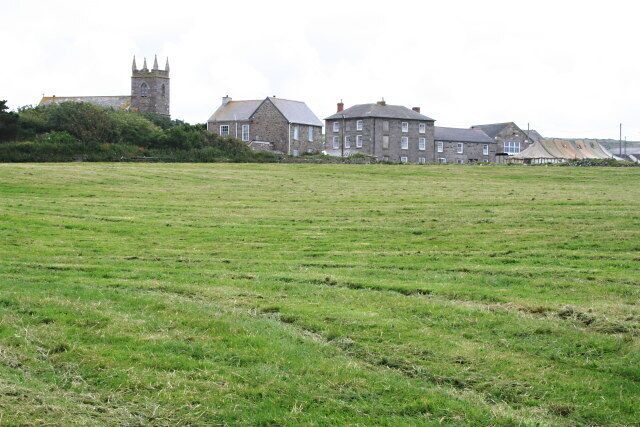 Morvah from the North A view of the hamlet of Morvah from the footpath to the coast.