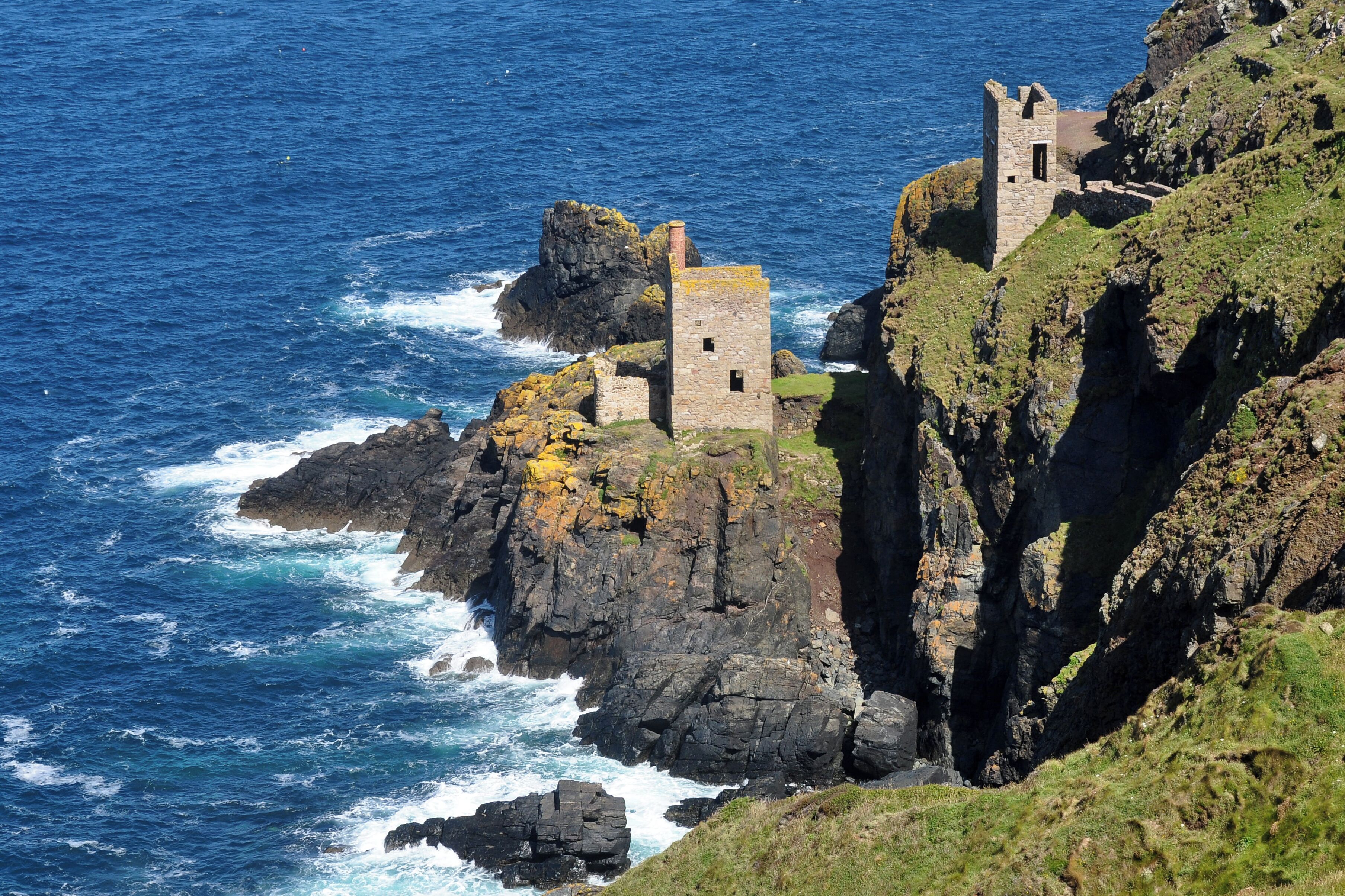 The disused Crowns Engine Houses, near Botallack, in western Cornwall.