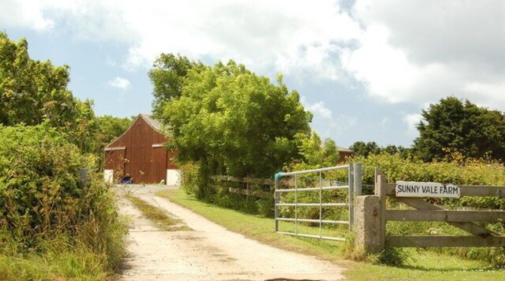Sunny Vale Farm, Higher Kenneggy The aptly named Sunny Vale Farm, at Higher Kenneggy.