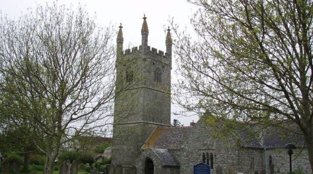 St Germoe's parish church, Germoe, Cornwall, seen from the south