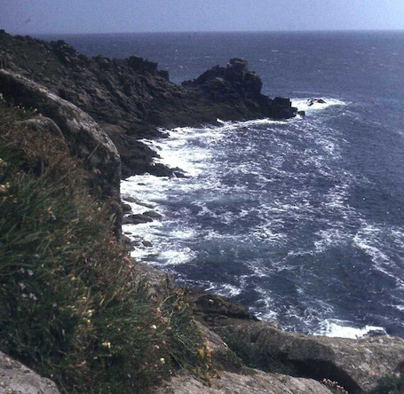 Carn-du From the coast path from Lamorna Cove.