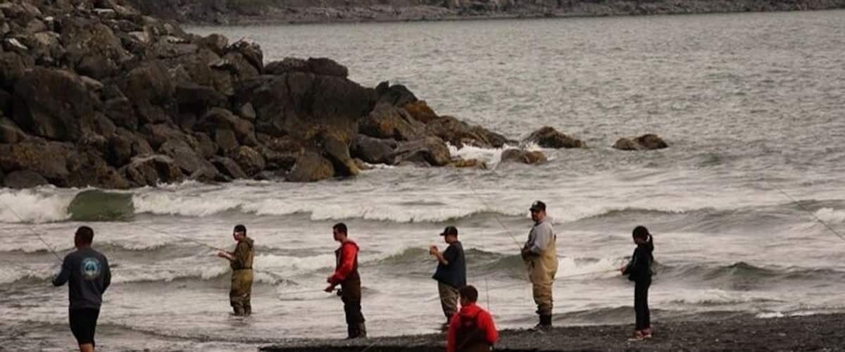 Anglers looking to catch sockeye salmon in July.