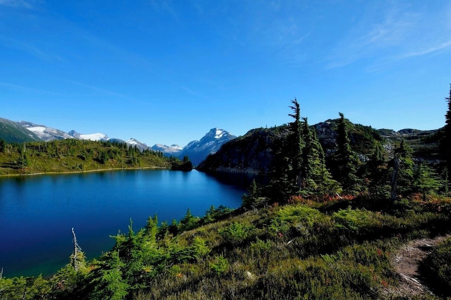Small lake above M Gurr lake. Bella Coola, BC