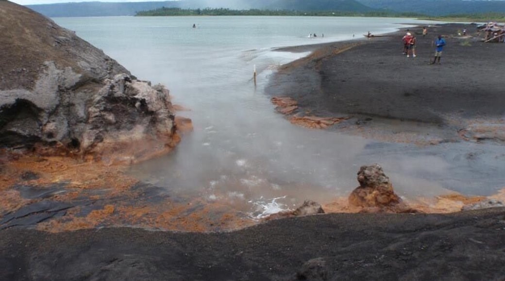 Volcanic hot springs Warning don't attempt to touch the water its boiling