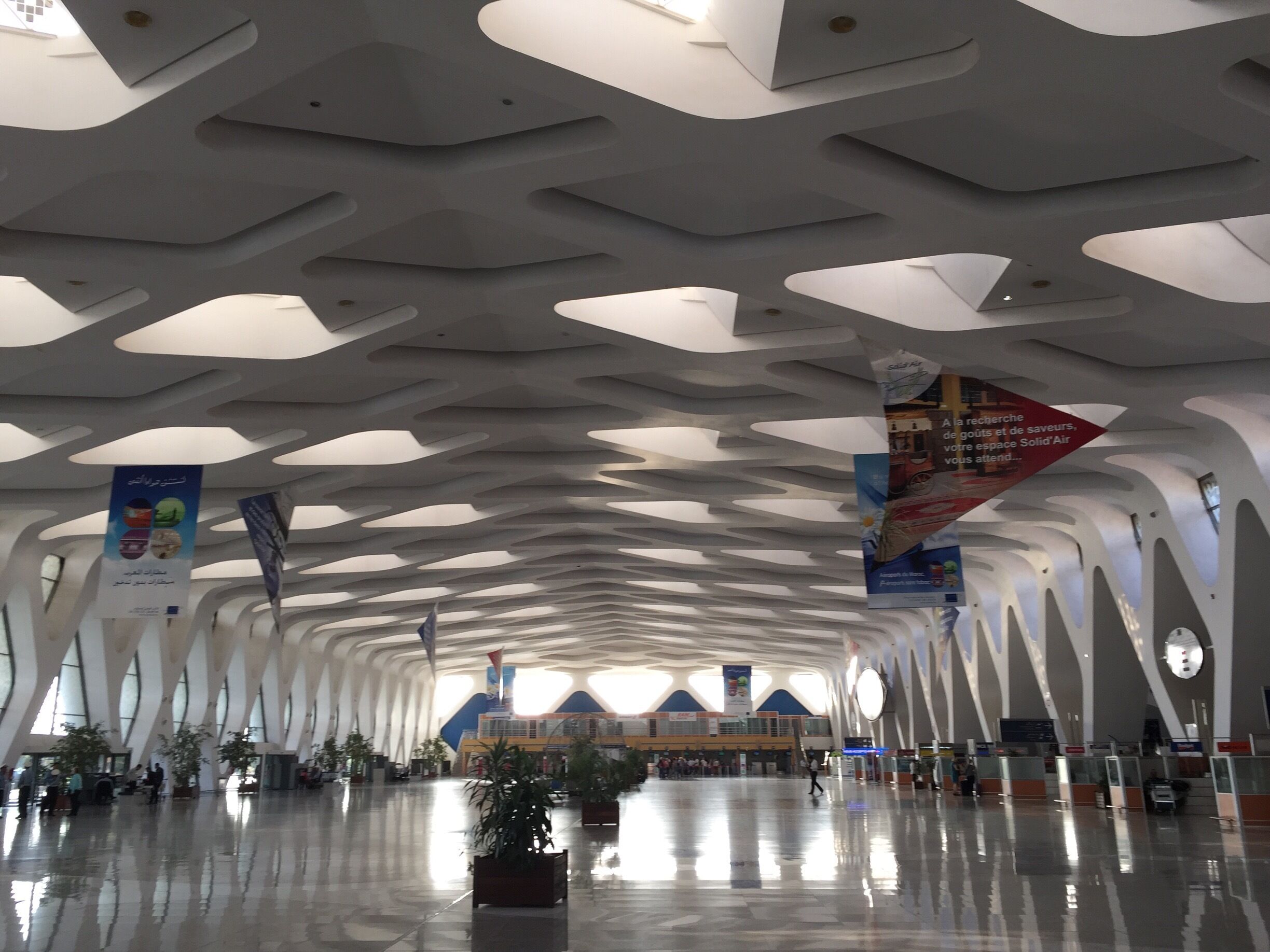 Inside the airport!  Like the architecture!  