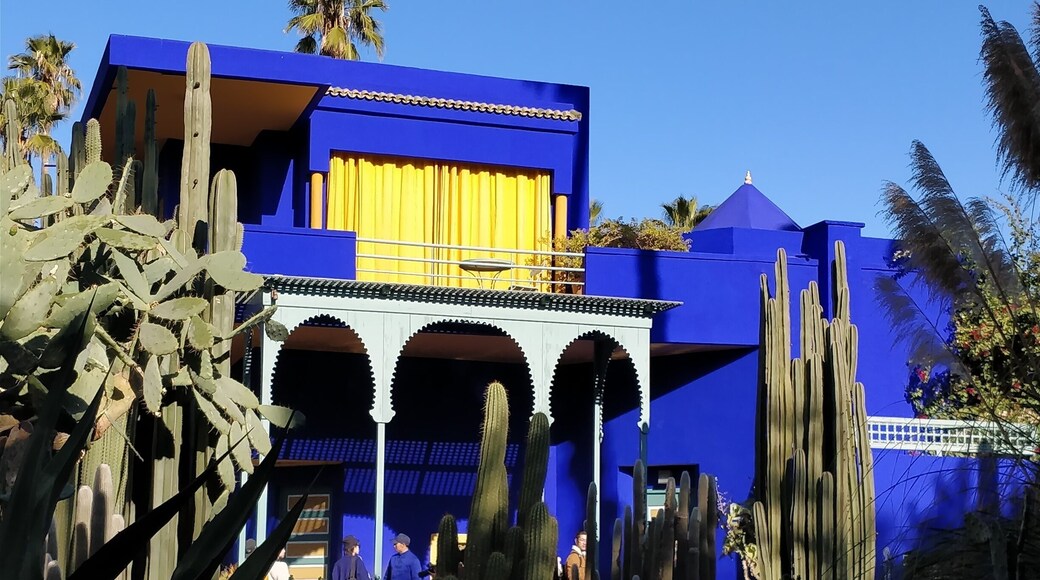 Love the vibrant blue and yellow at Jardin Majorelle, Marakkech. Go early to avoid the crowds and you'd get enough time to appreciate the garden! #lifeatexpedia