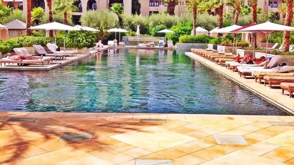 View of the adult pool from Azzera Grill while having lunch. Water looks so inviting!