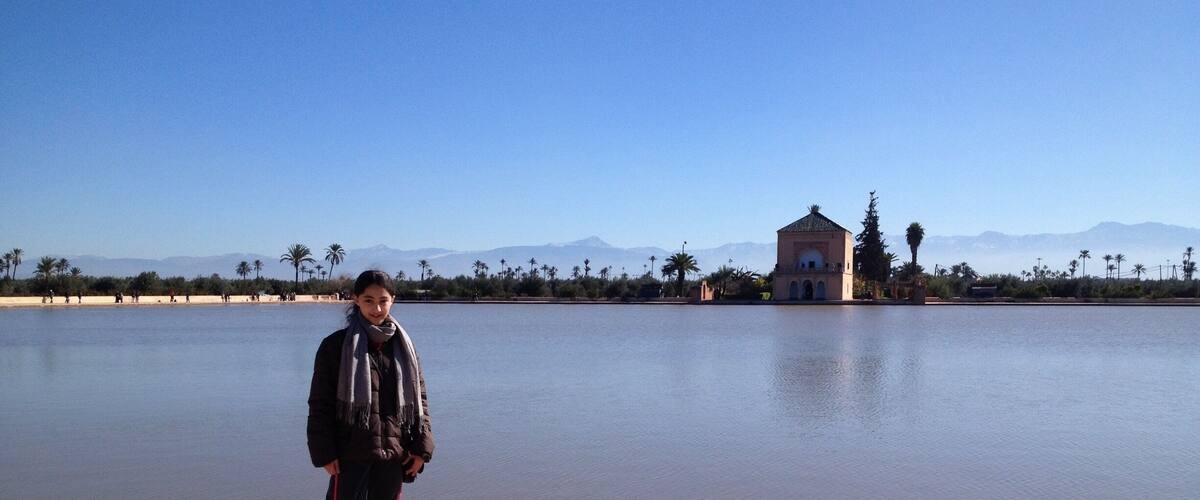 A hundred millions years ago,this Menara was a pool. It was constructed by the first king of ALMOAHEDES to learn how to swim before going to ANDALOUS.🏊🏽🏊🏽🏊🏽