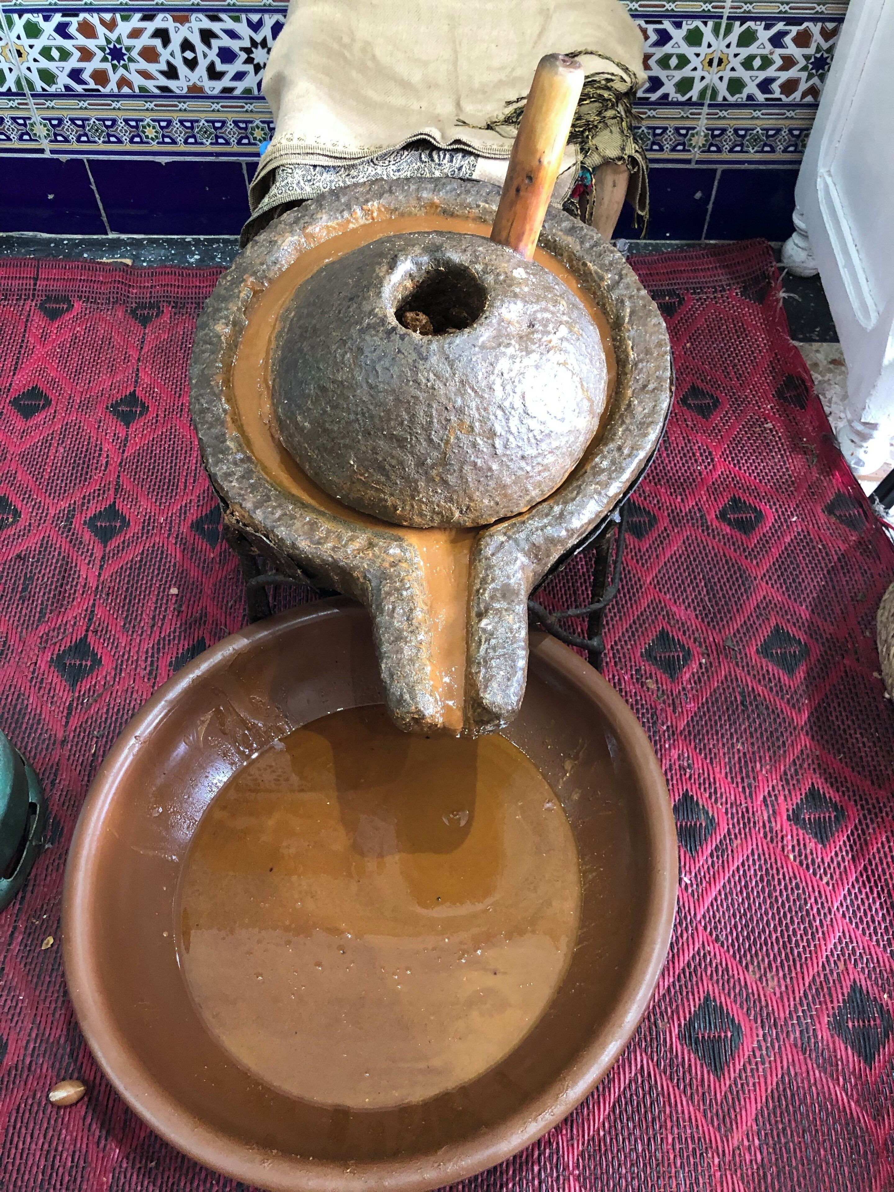 The ancient method of extracting the argan oil