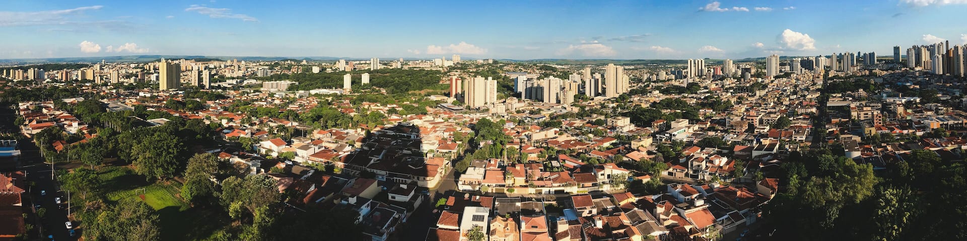 Ribeirao Preto City Skyline at sunset - Sao Paulo, Brazil