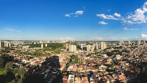Ribeirao Preto City Skyline at sunset - Sao Paulo, Brazil