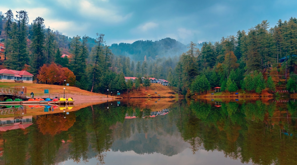 Beautiful view of Banjosa Lake, Rawalakot, Azad Kashmir, Pakistan