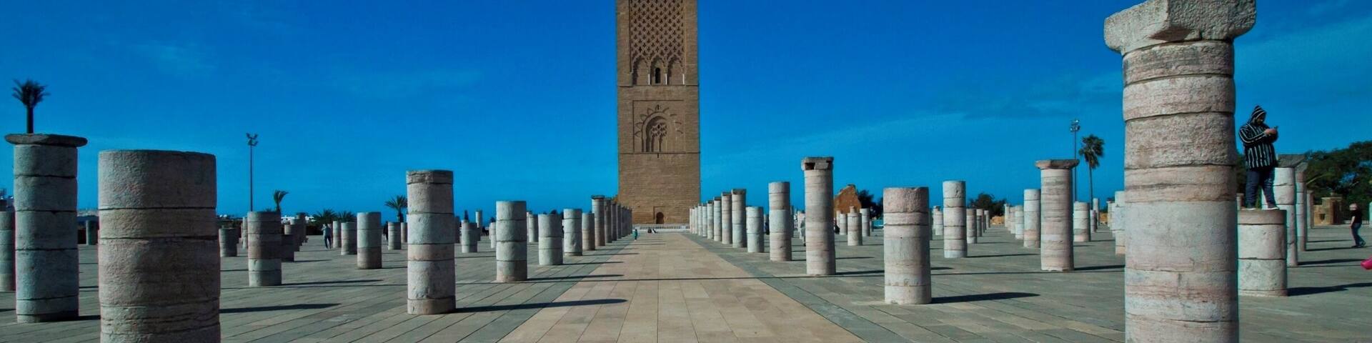 This famous red sandstone landmark is a remnant of a 12th-century minaret that was never finished.