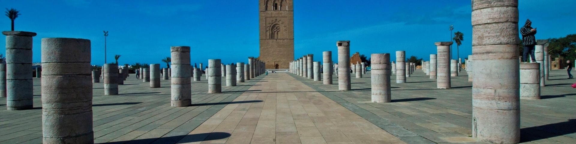 This famous red sandstone landmark is a remnant of a 12th-century minaret that was never finished.