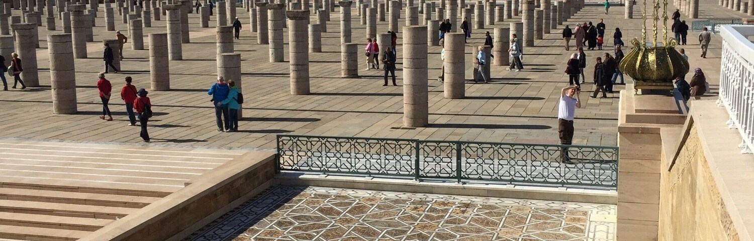 View of the Hassan tower, an unfinished tower meant to be the world's tallest centuries ago