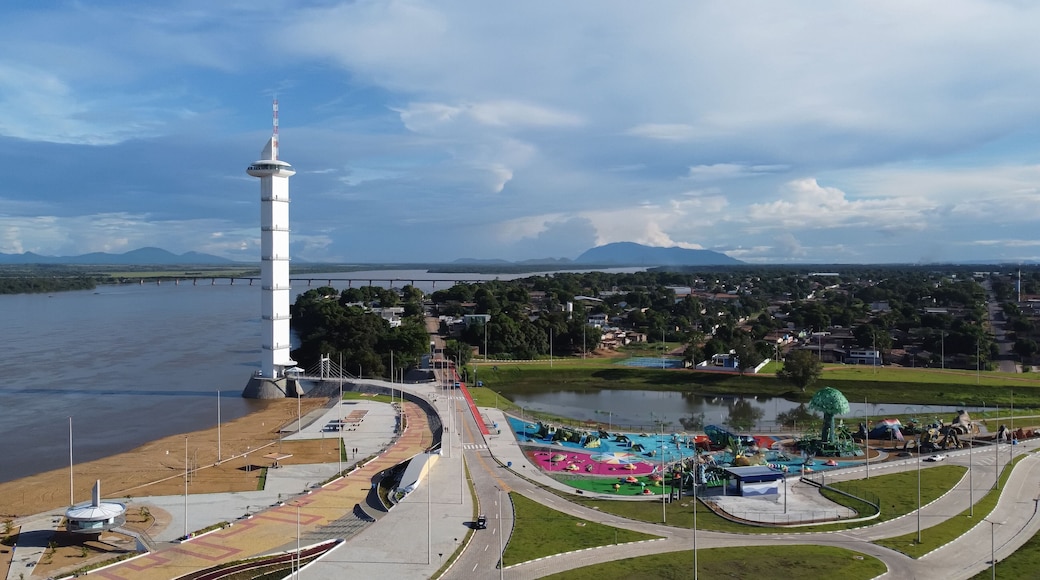 Aerial view of Parque do Rio Branco in Boa Vista, Roraima. Northern Brazil.