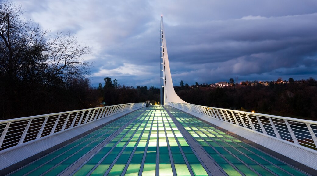 Famous Sundial Bridge in Redding California