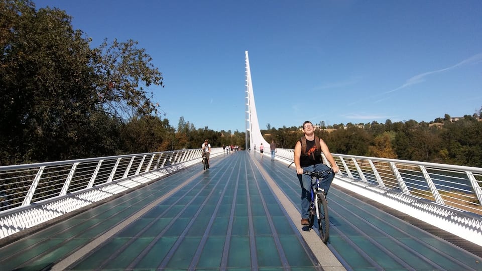 Sundial Bridge is a great place for outdoor fun!