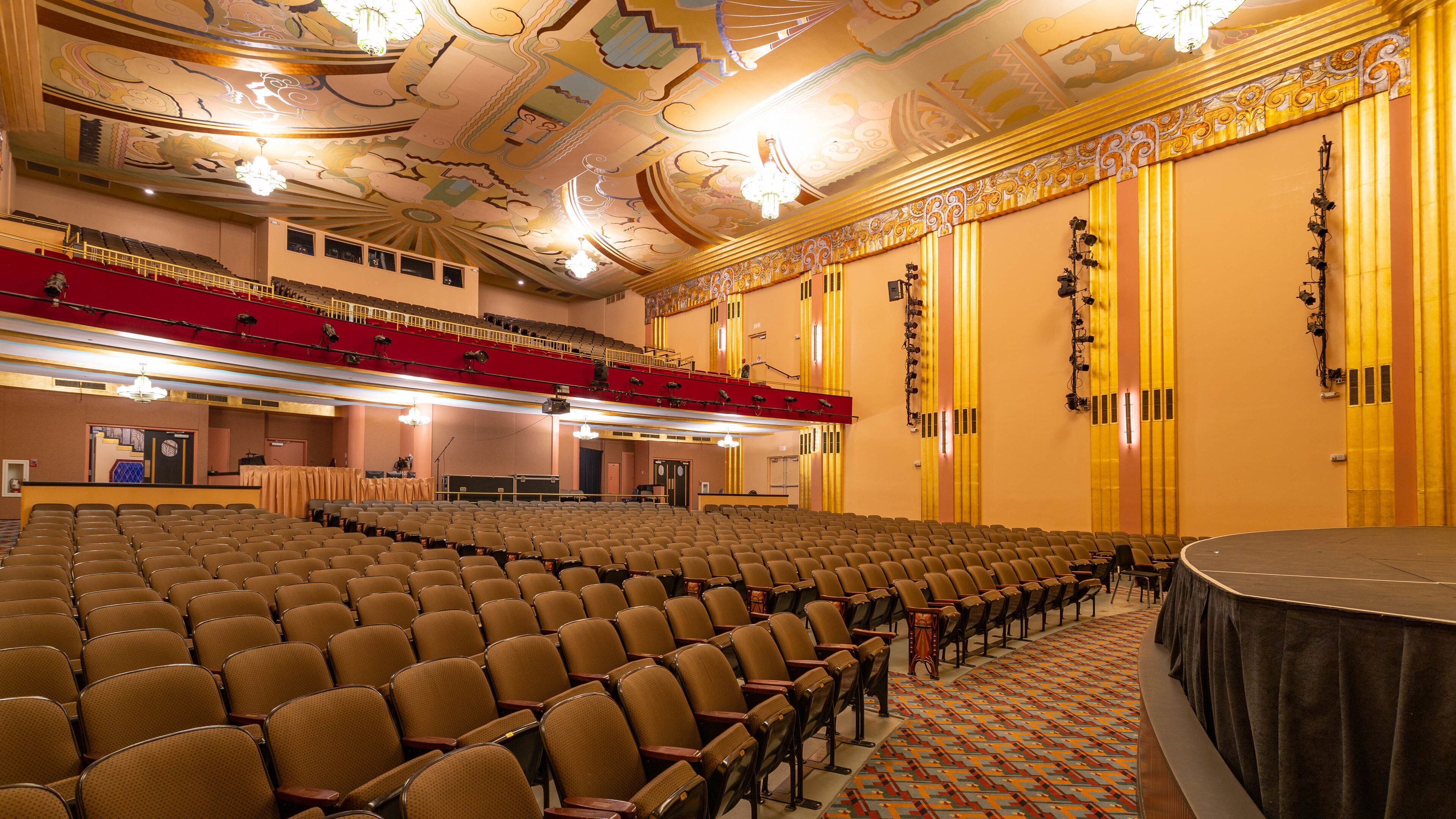 Redding which includes interior views and theater scenes