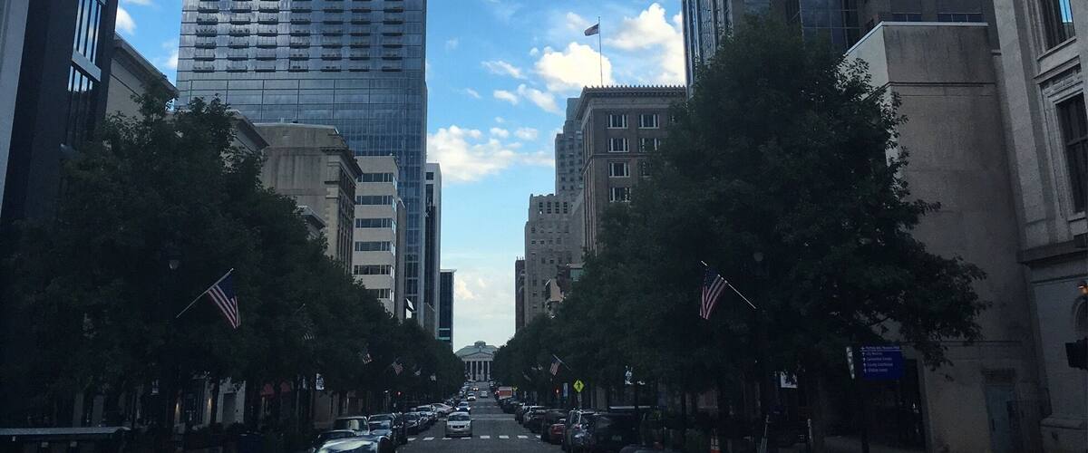 Fayetteville St and W Morgan St.