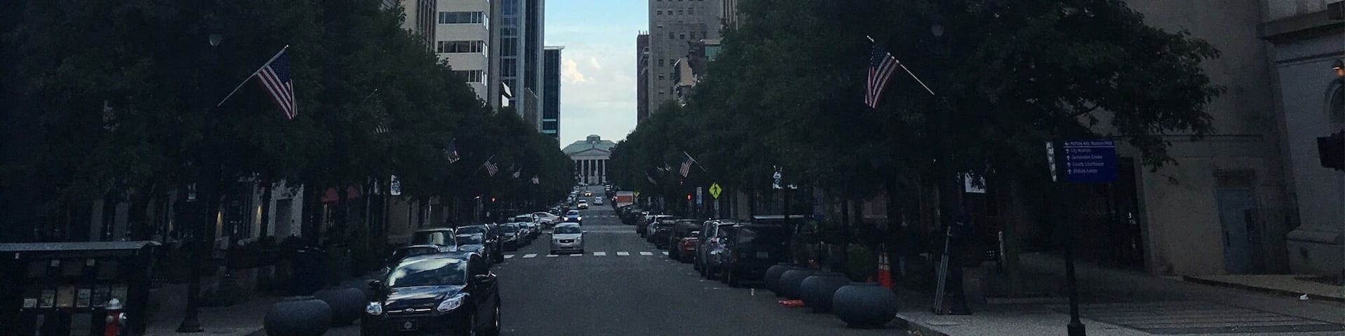 Fayetteville St and W Morgan St.