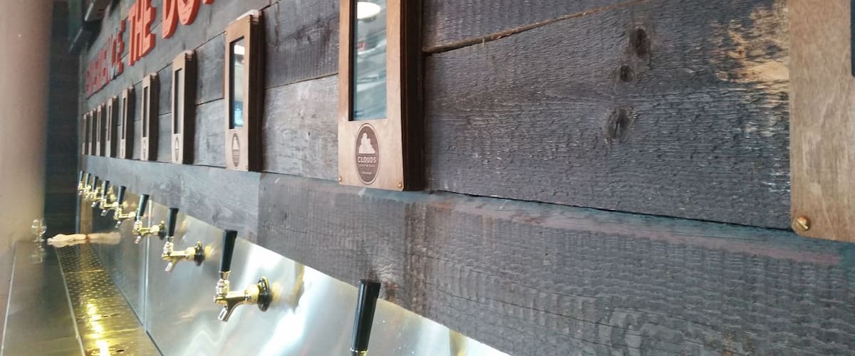 This is a really unique bar that just opened down town. You can poor yourself as much beer as you want of each beer and you pay by the ounce. They're constantly changing the taps out too. They have a pretty good sized menu, but the food isn't spectacular.