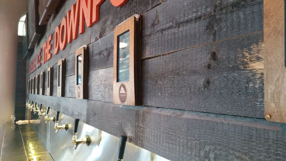 This is a really unique bar that just opened down town. You can poor yourself as much beer as you want of each beer and you pay by the ounce. They're constantly changing the taps out too. They have a pretty good sized menu, but the food isn't spectacular.